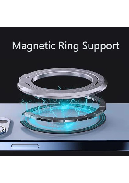 Manyetik -B Dönebilen Manyetik Akıllı Telefon Standı Mıknatıs Metal Parmak Yüzük Tutucu Magsafe Kablosuz Şarj iphone 13 Soket Için Destek (Yurt Dışından) fırsatları