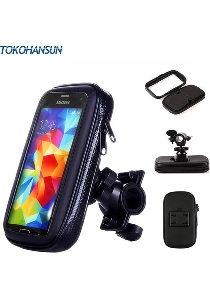 Zj2 M Motosiklet Telefon Tutucu Desteği Moto Bisiklet Dikiz Aynası Standı Montaj Su Geçirmez Scooter Motosiklet Telefon Çantası Samsung Için (Yurt Dışından) modelleri