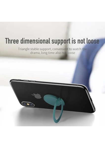 Siyah Ultra-Ince Stent Aksesuarları Parmak Yüzük Tutucu Standı Xiaomi Samsung Için 360 Derece Ince Cep Telefonu Zil Tutucu IPhone 12 Için (Yurt Dışından) modelleri