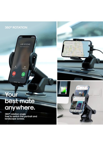 iPhone 12 Pro Için Pano Evrensel Araç Telefonu Tutucu Pano Hava Çıkış Montaj Standı iPhone 12 11 Pro Max x 7 8 Artı Xiaomi Huawei (Yurt Dışından) modelleri