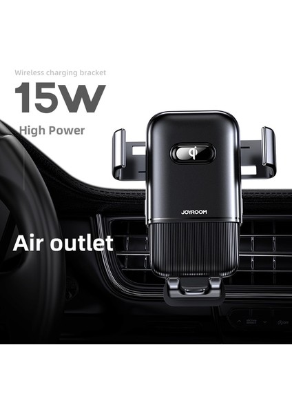 15W Hava Firar Dağı 15W Qi Kablosuz Araç Şarj Cihazı Araç Telefonu Tutucu Akıllı Kızılötesi Hızlı Şarj Standı Araç Telefonu Tutucu iPhone 12 Pro Max Xr x (Yurt Dışından)