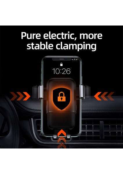 15W Hava Firar Dağı 15W Qi Kablosuz Araç Şarj Cihazı Araç Telefonu Tutucu Akıllı Kızılötesi Hızlı Şarj Standı Araç Telefonu Tutucu iPhone 12 Pro Max Xr x (Yurt Dışından)