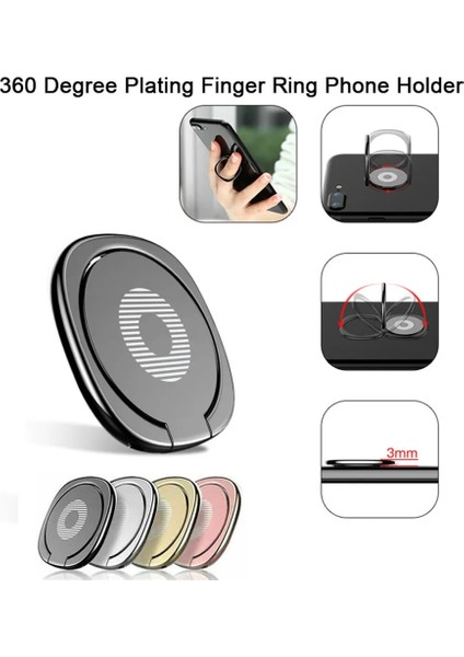 Gül Altın Parmak Yüzük Tutucu Telefon Tutucu Pocophone F1 Doogee X90 S68 S60 N20 Oukıtel K13 C70 U25 Blackview A80 BV9900 Montaj (Yurt Dışından) fiyatları