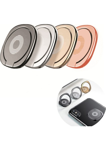 Gül Altın Parmak Yüzük Tutucu Telefon Tutucu Pocophone F1 Doogee X90 S68 S60 N20 Oukıtel K13 C70 U25 Blackview A80 BV9900 Montaj (Yurt Dışından) modelleri