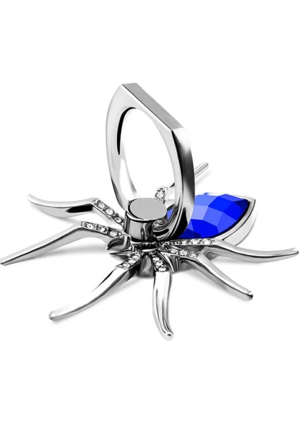 Mavi Evrensel 360 Döndür Cep Telefonu Parmak Yüzük Standı Lüks Biling Elmas Metal Örümcek Tutucu iPhone Sumsang Huawei Xiaomi (Yurt Dışından) fiyatları