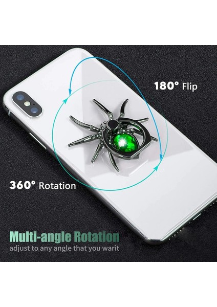 Mavi Evrensel 360 Döndür Cep Telefonu Parmak Yüzük Standı Lüks Biling Elmas Metal Örümcek Tutucu iPhone Sumsang Huawei Xiaomi (Yurt Dışından) indirimleri