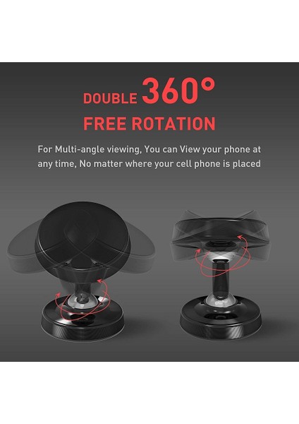 Kırmızı Evrensel Manyetik Araç Telefonu Tutucu Arabada Dağı Güçlü Mıknatıslı Cep Cep Telefonu Tutucu iPhone 11PRO x Samsung Huawei Xiaomi (Yurt Dışından) fiyatları