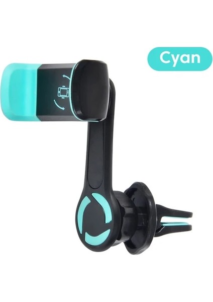 Yeşil Evrensel Yerçekimi Araç Telefonu Tutucu Hava Delikleri Sabitleme Kıskacı Mobil Hücre Standı Gps Braketi Desteği iPhone 14 13 12 Pro Max Xiaomi (Yurt Dışından)