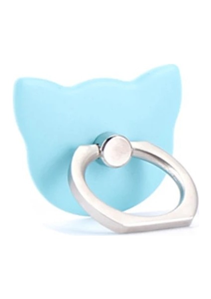 Yeşil Ryra Kedi Kafa Halka Standı Tutucu Taşınabilir Telefon Standı Halka Toka Hediye Avara Tutucu Kedi Cep Telefonu Halka Toka Aksesuarları (Yurt Dışından)