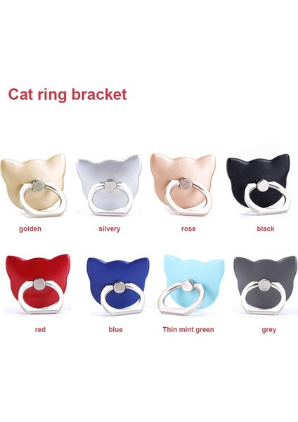 Yeşil Ryra Kedi Kafa Halka Standı Tutucu Taşınabilir Telefon Standı Halka Toka Hediye Avara Tutucu Kedi Cep Telefonu Halka Toka Aksesuarları (Yurt Dışından) fiyatları