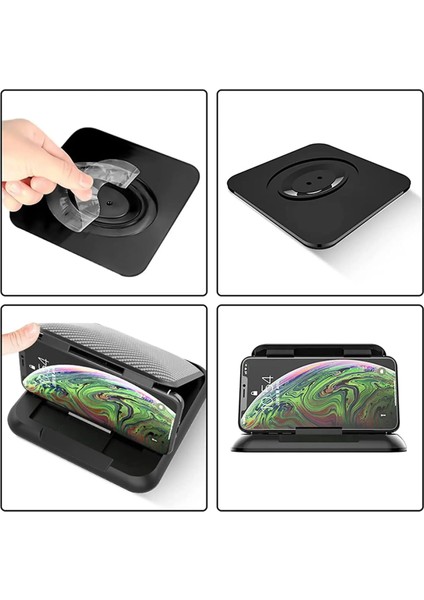 Siyah Untoom Araba Dashboard Telefon Tutucu Ayarlanabilir Kaymaz Silikon Vantuzlu Pedi Cep Telefonu Tutucu 3-7 Inç Telefonlar Için Arabada Standı (Yurt Dışından) indirimleri