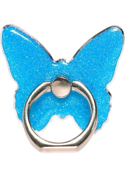 25 Lüks Evrensel Güzel Kelebek Cep Telefonu Kolu Tutucu Uygun Cep Telefonu Zil Tutucu Cep Telefonu Tutucu Soket (Yurt Dışından)