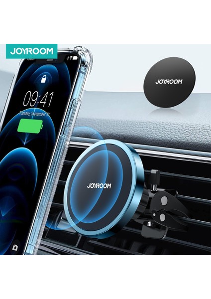 Mavi Renk JOYROOM15W Qi Manyetik Araç Kablosuz Şarj Cihazı Telefon Tutucu iPhone 12 Için Pro Max Kablosuz Araç Şarjı Telefon Tutucu iPhone 12 Için (Yurt Dışından) fiyatları