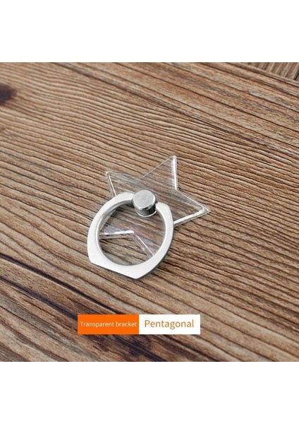 Beşgen Evrensel Stent Cep Telefonu Tutucu Standı Parmak Yüzük Manyetik Sevimli Cep Akıllı Telefon Için Şeffaf Tutucu iphone Xs Max 8 (Yurt Dışından)