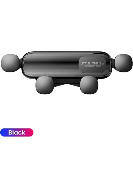 BLACK-S03 Olaf Yerçekimi Cep Telefonu Desteği Araç Telefonu Tutucu Hava Çıkış Klip Braketi iPhone Xiaomi Samsung Cep Arabada Standı Istikrarlı (Yurt Dışından)