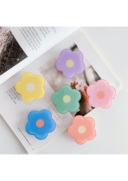 Stil 1 Güzel Parlak Renkli Küçük Çiçekler Genişletilebilir Telefon Griptok Tutucu Kavrama Parmak Yüzük Desteği Katlanır Soket Tutucu (Yurt Dışından) fırsatları