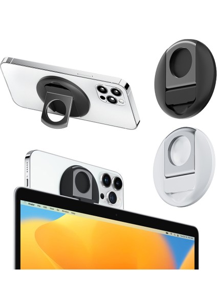 Beyaz Ayarlanabilir Süreklilik Kamera Montaj Braketi Manyetik Cep Telefonu Halka Destek Tutucu Masaüstü Ios 16.0 MacBook Için iPhone 14 (Yurt Dışından) fiyatları