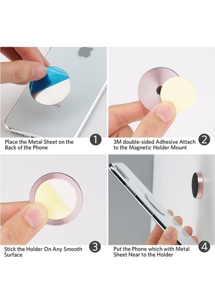 Altın Lovebay Evrensel Manyetik Araç Telefonu Tutucu Mıknatıs Etiket Arabada iPhone Xiaomi Huawei Telefon Tutucu Pano Duvar Standı (Yurt Dışından) fiyatları