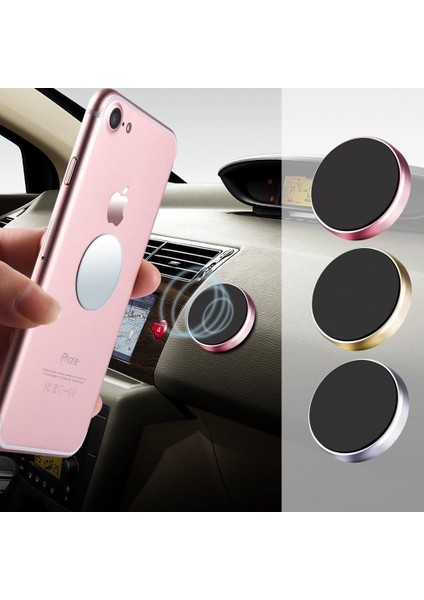 Altın Lovebay Evrensel Manyetik Araç Telefonu Tutucu Mıknatıs Etiket Arabada iPhone Xiaomi Huawei Telefon Tutucu Pano Duvar Standı (Yurt Dışından) fırsatları
