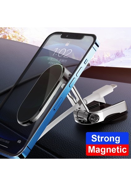 Siyah (A) Manyetik Araç Telefonu Tutucu Katlanabilir Dönebilen Güçlü Manyetik Telefon Braketi Dağı IPhone Samsung Xiaomi Cep Telefonu Aksesuarları (Yurt Dışından) modelleri