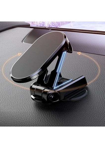 Siyah (A) Manyetik Araç Telefonu Tutucu Katlanabilir Dönebilen Güçlü Manyetik Telefon Braketi Dağı IPhone Samsung Xiaomi Cep Telefonu Aksesuarları (Yurt Dışından) fırsatları