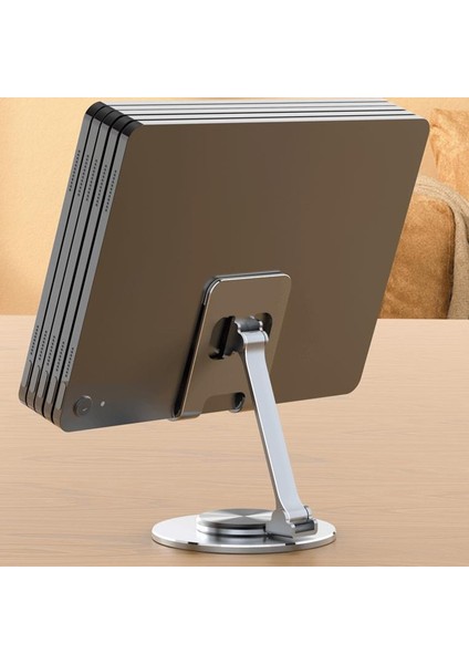 Stil Gümüş-4 360° Döndürme Metal Masa Cep Telefonu Tutucu iPhone iPad Xiaomi Için Standı Ayarlanabilir Masaüstü Tablet Tutucu Masa Cep Telefonu Standı (Yurt Dışından) fırsatları