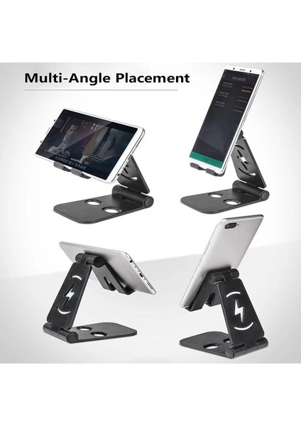 Mavi Telefon Tutucu Standı Katlanabilir Cep Telefonu Standı Masası IPhone Xiaomi IPAD Tablet Kolay Katlanır Taşınabilir Cep Telefonu Standı Masası (Yurt Dışından)