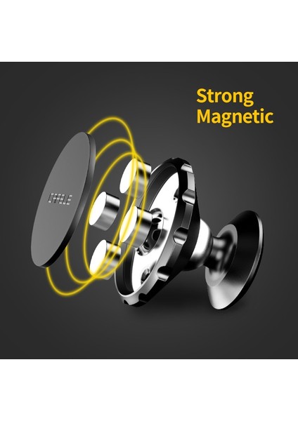 Siyah Macun Cafele Evrensel Manyetik Araç Telefonu Tutucu Telefon Için Arabada Tutucu Standı Cep Telefonu Cep Telefonu Mıknatıs Dağı Alüminyum Alaşım (Yurt Dışından)