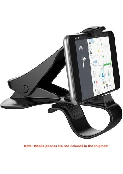 Siyah Araba Cep Telefonu Tutucu Evrensel Pano Gps Navigasyon Braketi Tutucu Telefon Standı Kolay Sabitleme Kıskacı Altında 6.5 Inç Telefon (Yurt Dışından)