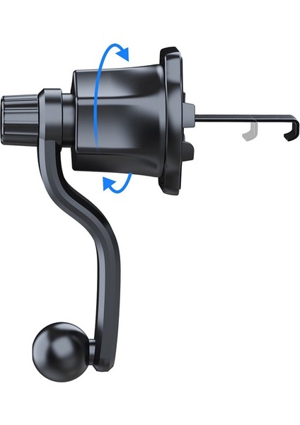 Siyah 17MM Top Kafa Tabanı Araba Hava Firar Sabitleme Kıskacı 360 Derece Rotasyon Araba Hava Çıkışı Uzatma Kanca Araba Cep Telefonu Standı (Yurt Dışından) fiyatları