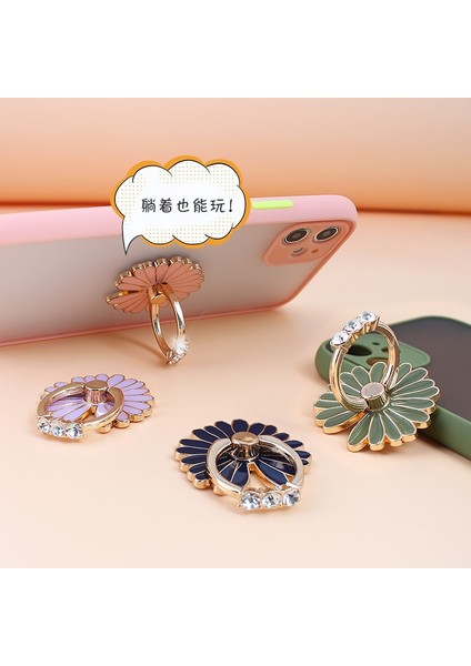 Pembe 360 Derece Metal Parmak Yüzük Akıllı Telefon Çiçekler Destek Telefon Cep Telefonu Tutucu Iphone 11 12 Pro Max Akıllı Telefon Için Standı (Yurt Dışından) fırsatları
