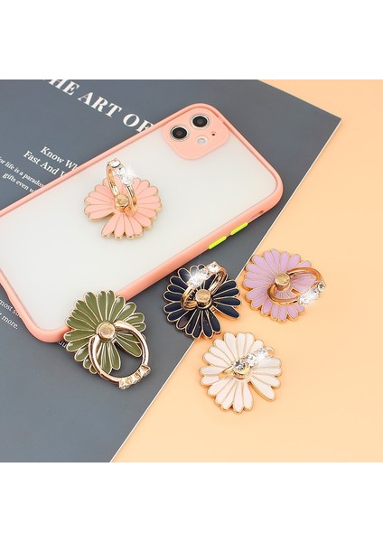 Pembe 360 Derece Metal Parmak Yüzük Akıllı Telefon Çiçekler Destek Telefon Cep Telefonu Tutucu Iphone 11 12 Pro Max Akıllı Telefon Için Standı (Yurt Dışından) indirimleri