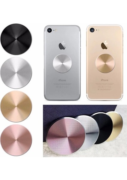 002 Kaplama Alüminyum Alaşımlı Etiket Manyetik Araç Tutucu Üzerinde Huawei Manyetik Levha Için Montaj Mıknatıs Tutucu Samsung iPhone (Yurt Dışından) fırsatları