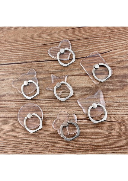 C-6 Evrensel Stent Cep Telefonu Tutucu Standı Parmak Yüzük Manyetik Sevimli Cep Akıllı Telefon Için Şeffaf Tutucu iphone Xs Max 8 (Yurt Dışından) modelleri