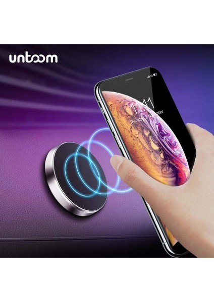 Gümüş Evrensel Manyetik Stand iPhone Samsung Xiaomi Için Pano Araç Telefonu Tutucu Mıknatıs Standı Cep Telefonu Tutucu Montaj Duvar Tutucu (Yurt Dışından) indirimleri