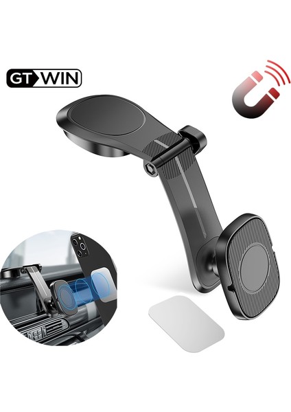 Tip 2 Gtwın Manyetik Araç Telefonu Tutucu Hava Firar Montaj Standı iPhone 11 Xs Max Samsung Xiaomi Stander Mıknatıs Gps Araç Tutucu Pano (Yurt Dışından) fiyatları