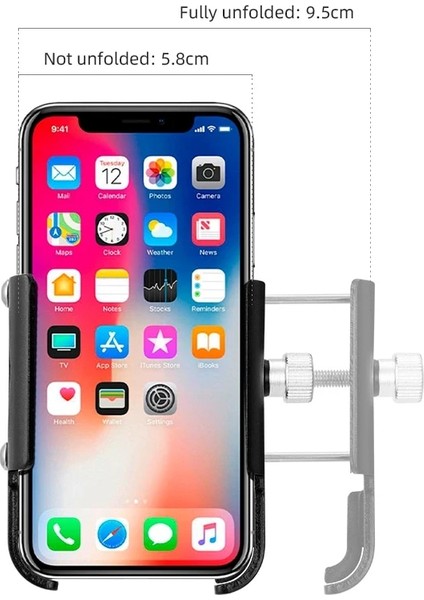 SILVER-360 Untoom Motosiklet Scooter Telefon Montaj Standı Bisiklet Tutucu Alüminyum Alaşım Ayarlanabilir Bisiklet Telefon Braketi Bisiklet Aksesuarları (Yurt Dışından) indirimleri