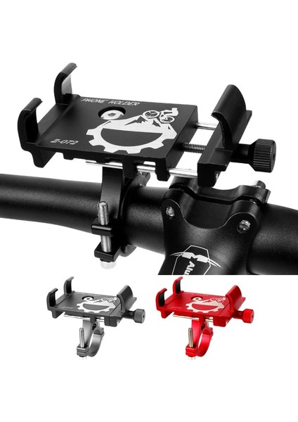 Gümüş Alüminyum Alaşım Bisiklet Telefon Tutucu Evrensel Motosiklet Bisiklet Cep Telefonu iPhone 11 Pro Max Xr Xs Samsung Braketi Için Montaj Standı (Yurt Dışından) fırsatları