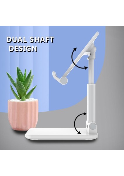 S188 Beyaz Olaf Katlanabilir Tablet Cep Telefonu Masaüstü Telefon iPad iPhone Samsung Için Standı Masa Tutucu Ayarlanabilir Braket Akıllı Telefon Standı (Yurt Dışından)