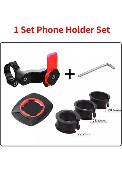 Telefon Tutucu Seti 01 Ayarlanabilir Motosiklet Bisiklet Telefon Tutucu Mtb Bisiklet Gidon Bisikletleri Cep Telefonu Standı Desteği Hızlı Tak/ayır Bisiklet Aksesuarları (Yurt Dışından)