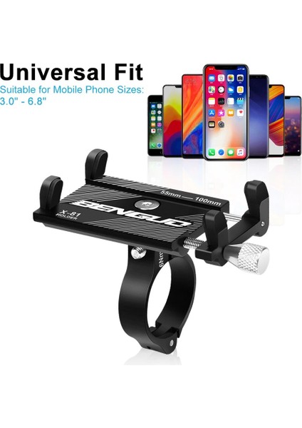 Titanyum Ryra Bisiklet Cep Telefonu Tutucu Telefon Tutucu Elektrikli Araba Standı Motosiklet Cep Telefonu Navigasyon Braketi Sürme IPhone (Yurt Dışından) fırsatları