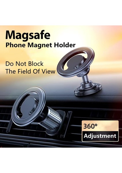 Gümüş 01 Telefon Mıknatıs Tutucu iPhone 14 13 12 Pro Max Smarphone Evrensel Halka Magsafe Telefon Montaj Cep Telefonu Braketi Araba Manyetik (Yurt Dışından) fiyatları