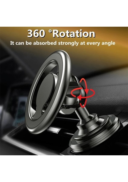 Gümüş 01 Telefon Mıknatıs Tutucu iPhone 14 13 12 Pro Max Smarphone Evrensel Halka Magsafe Telefon Montaj Cep Telefonu Braketi Araba Manyetik (Yurt Dışından) fırsatları