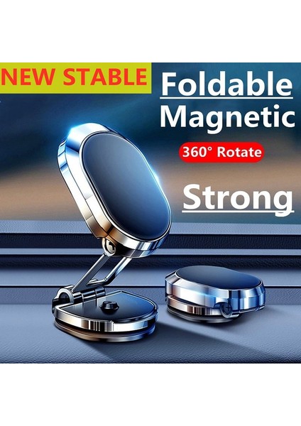 Gümüş Manyetik Araç Telefonu Tutucu Mıknatıslı Cep Cep Telefonu Standı Gps Desteği iPhone 14 13 12 Xiaomi Huawei Samsung Tüm Telefonlar (Yurt Dışından) fiyatları