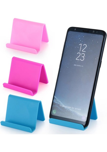 C-Pembe Şeker Renk Evrensel Mini Akıllı Telefon Masa Masası Montaj Halkalı Telefon Kılıfı Tutucu Braketi Cep Cep Telefonu Tabletler Döner Bağlantı Ayağı (Yurt Dışından) fırsatları