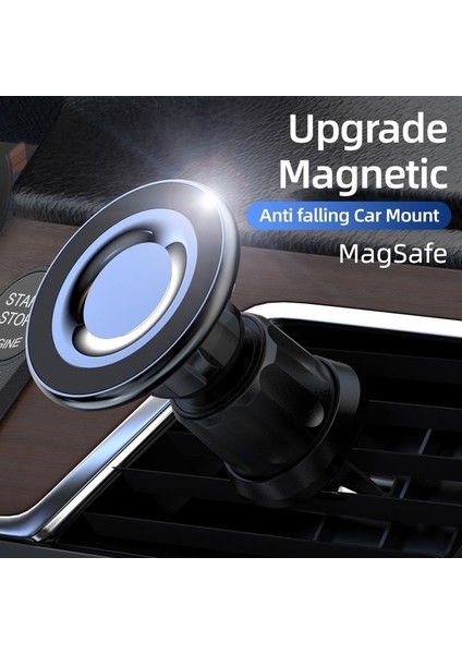 Tip-B Henzarne Manyetik Araç Montajı iPhone 12/13/ Pro/12 Max/12 Mini/magsafe Kılıfı ile Uyumlu Güçlü Mıknatıslı Hava Firar Telefon Tutucu (Yurt Dışından)