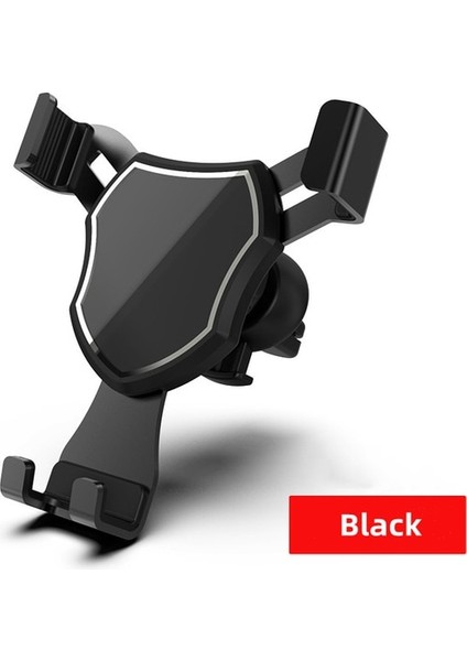 Ayna Tarzı Siyah Yerçekimi Araç Telefonu Tutucu Araba Araç Montaj Klip Braketi Hava Çıkışı Cep Telefonu Standı Gps Desteği iPhone 12 13 Pro Xiaomi 12 (Yurt Dışından)