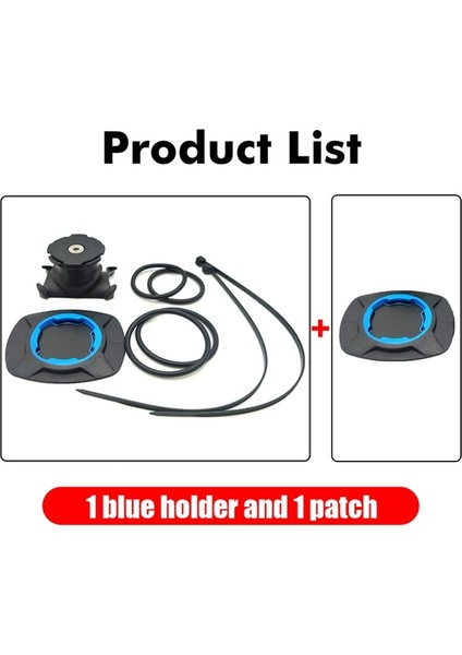 1 Takım Mavi 1 Yama Smoyng Güvenlik Kilidi Motosiklet Bisiklet Telefon Tutucu Standı Ayarlanabilir Destek Mtb Bisiklet Gidon Montaj Braketi Xiaomi iPhone Için (Yurt Dışından)