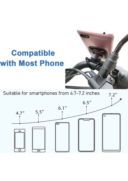 1 Takım Mavi 1 Yama Smoyng Güvenlik Kilidi Motosiklet Bisiklet Telefon Tutucu Standı Ayarlanabilir Destek Mtb Bisiklet Gidon Montaj Braketi Xiaomi iPhone Için (Yurt Dışından) indirimleri