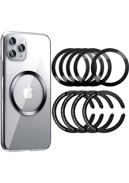 3 Adet D Etiket Halkası Magsafe Kablosuz Şarj iphone 13 Pro Max 12 Mini Cep Telefonu Manyetik Kablosuz Şarj Cihazı Metal Plaka (Yurt Dışından)